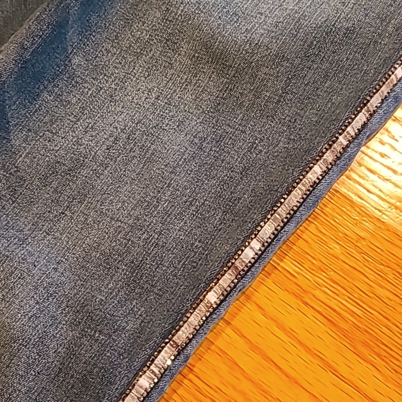 Macy's INC Crystal Stripe Medium-wash Skinny Jeans - Picture 4 of 8